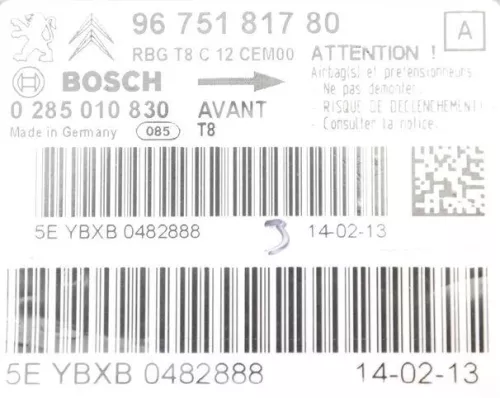  C722JE - MODULE/ BOSCH 0285010830/ 9675181780/ 0285010704/ (C722JE)