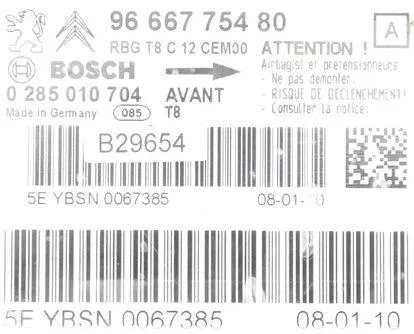  C722JE - MODULE/ BOSCH 0285010830/ 9675181780/ 0285010704/ (C722JE)