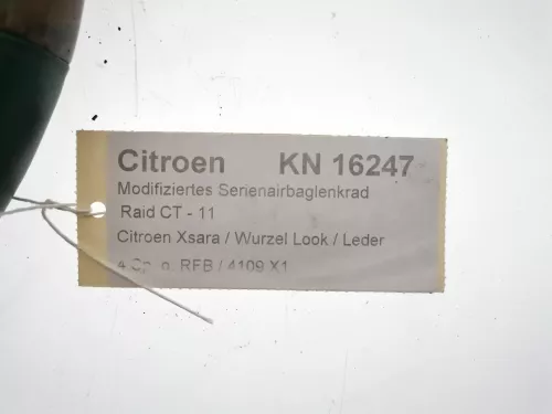 PSA / Stellantis OT/ WOOD + BLACK LEATHER/ KN16247/ AIRBAG SCREWED (0000031566)