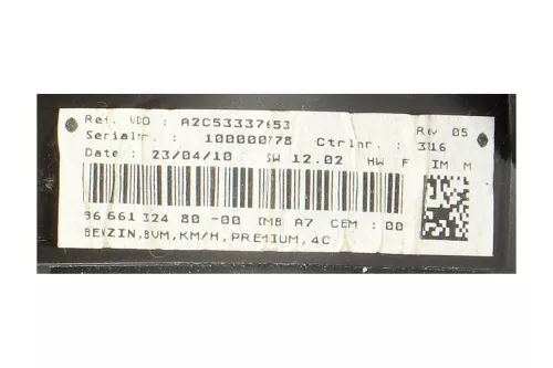 PSA / Stellantis HDI 1.6 16V 9HZ DV6TED4/ KM.->210 RPM.->6000 MID (0000237140)