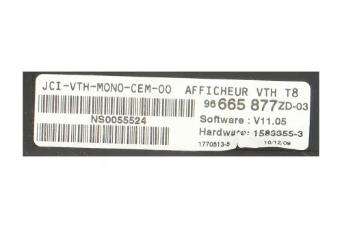 PSA / Stellantis NAVIGATION PROJECTION SCREEN/ JOHNSON CONTROLS/ 96665877ZD (0000247723)