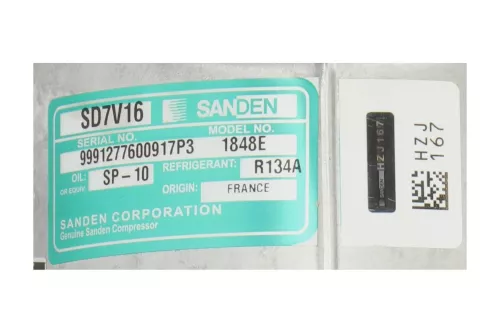 PSA / Stellantis HDI 2.0 16V RHR RHL DW10BTED4/ SANDEN SD7V16 MODEL 1270/ (0000247843)