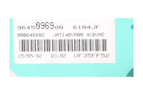 PSA / Stellantis B 1.6 16V NFU TU5JP4/ JAEGER T121KJA/ AUTOMATIC/ 9645096980 (0000304860)