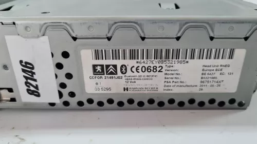 PSA / Stellantis RADIO CD NAVIGATION MEMORY FLASH RNEG/ 96661986XT/ SEE (0000322182)