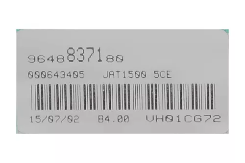 PSA / Stellantis B 2.0 16V RFN/ T122KJA/ 9648837180/ L.BENZ.R.OIL TEMP./ (0000346401)