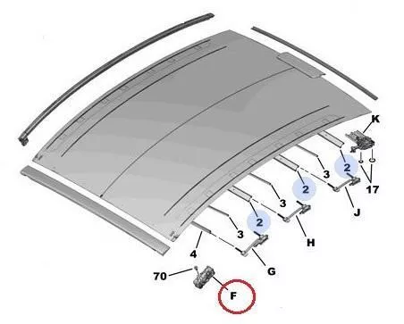 PSA / Stellantis PLURIEL/INTERSLIDE GUIDE SET LEFT / SEE 8401HV (0000364594)