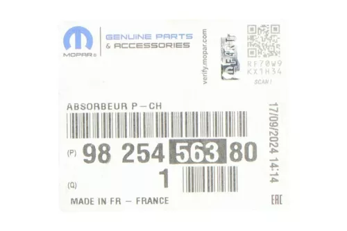 PSA / Stellantis STEEL BUMPER BEAM/ SEE 9825456380 (0000368873)