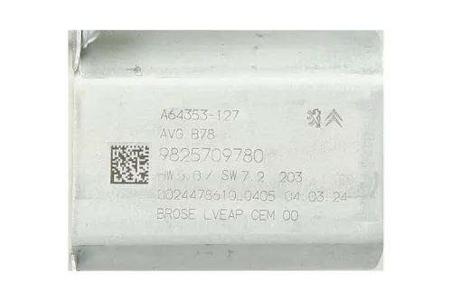 PSA / Stellantis ENGINE WITH MECHANICS/ B78/ BROSE 9675288980/ SEE (0000368980)