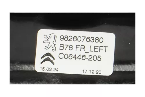 PSA / Stellantis ENGINE WITH MECHANICS/ B78/ BROSE 9675288980/ SEE (0000368980)