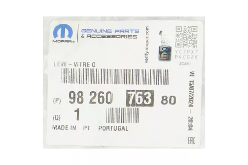 PSA / Stellantis ENGINE WITH MECHANICS/ B78/ BROSE 9675288980/ SEE (0000368980)