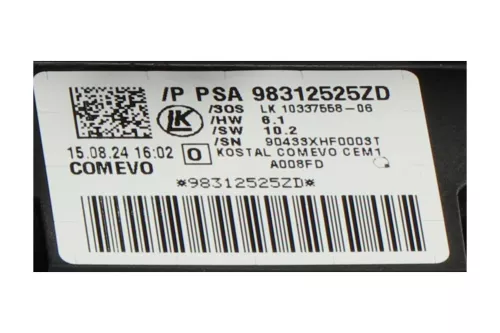 PSA / Stellantis COM EVO/ LEFT FRONT AND REAR FOG LIGHT + AUTOMATIC (0000369035)