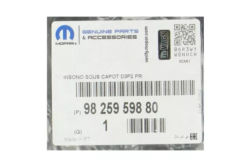 PSA / Stellantis INSULATION / SEE 9825959880 (0000369321)