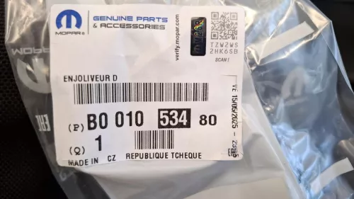 PSA / Stellantis B4/ MOULDING RIGHT/ SEE B000829080 RP B001053480 (0000379291)