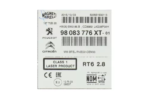 PSA / Stellantis T3 B9/ TELEMATIC UNIT/ TYPE WITH NAVI/ 16112067XT (0000383252)