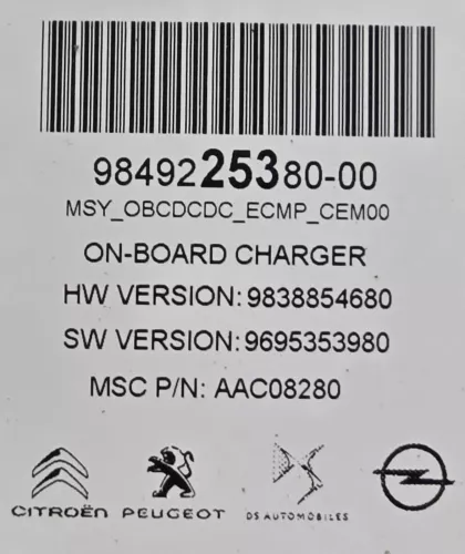 PSA / Stellantis OBC BATTERY CHARGER ABOVE ELECTRIC MOTOR/ ON-BOARD CHARGER/ (0000384000)