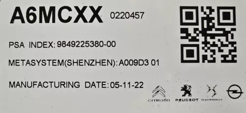 PSA / Stellantis OBC BATTERY CHARGER ABOVE ELECTRIC MOTOR/ ON-BOARD CHARGER/ (0000384000)