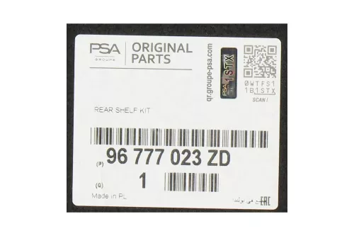 PSA / Stellantis HZD ZWART MISTRAL/ 9677702380 98167225ZD/ ZIE 96777023ZD (0000388554)