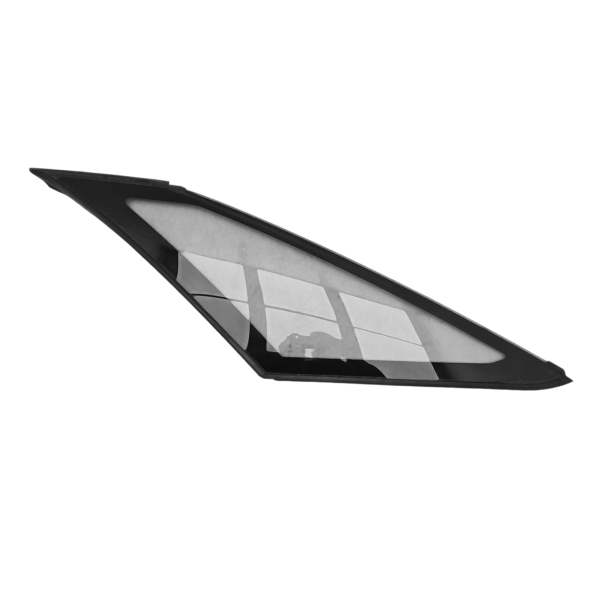 Left front triangle pane